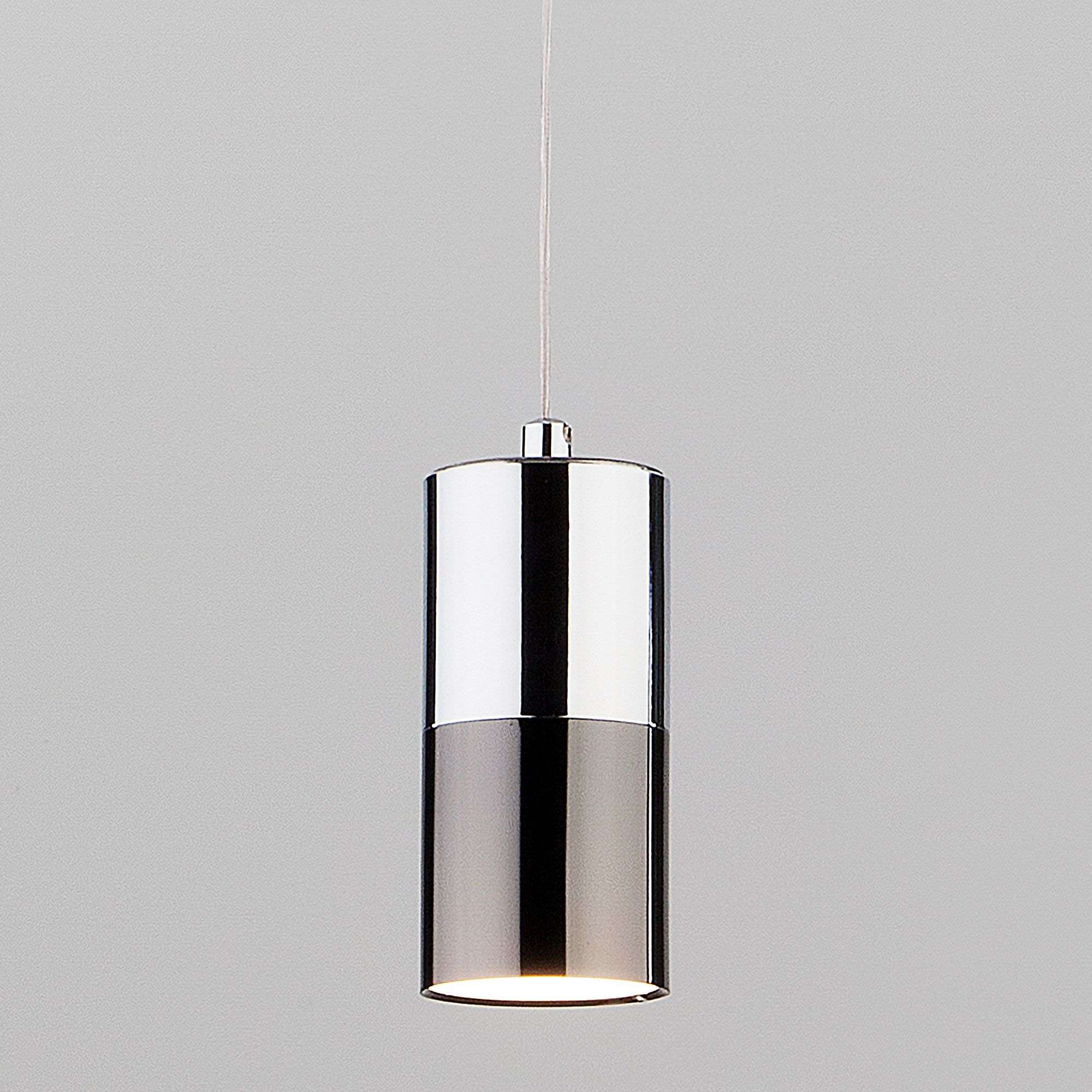 Подвесной светильник в стиле лофт 50146/1 хром/черный жемчуг
