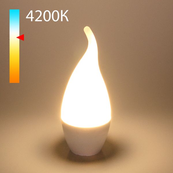 Светодиодная лампа "Свеча на ветру" CA37 6W 4200K E14 BLE1419