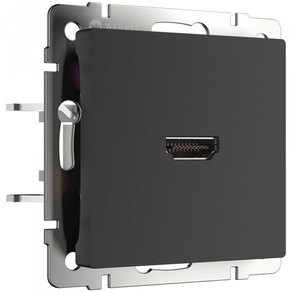 Розетка HDMI черный матовый W1186008