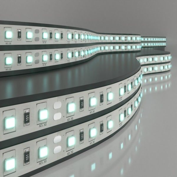 Светодиодная лента 12&nbsp;В 14.4&nbsp;Вт/м 60 Led/м 5050 IP20, холодный белый 6500К, 5 м Лента светодиодная 12V 14,4W 60Led 5050 IP20 холодный белый, 5м