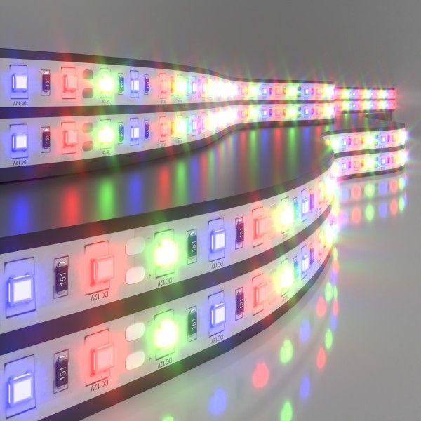 Светодиодная лента 12&nbsp;В 14,4&nbsp;Вт/м 60 Led/м 5050 IP20, RGB, 5 м Лента светодиодная 12V 14,4W 60Led 5050 IP20 RGB, 5м