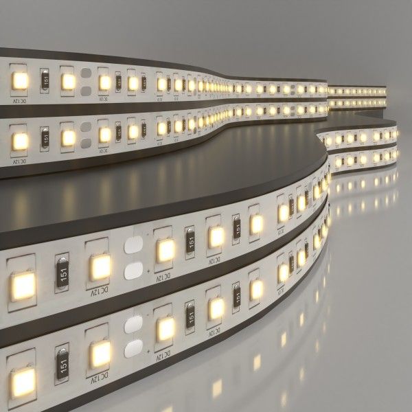 Светодиодная лента 12&nbsp;В 14,4&nbsp;Вт/м 60 Led/м 5050 IP20, теплый белый 3300К, 5 м Лента светодиодная 12V 14,4W 60Led 5050 IP20 теплый белый, 5м