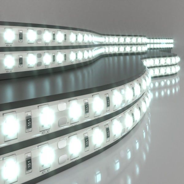 Светодиодная лента 12&nbsp;В 14,4&nbsp;Вт/м 60 Led/м 5050 IP65, холодный белый 6500К, 5 м Лента светодиодная 12V 14,4W 60Led 5050 IP65 холодный белый, 5м