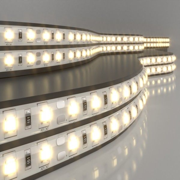 Светодиодная лента 12&nbsp;В 14,4&nbsp;Вт/м 60 Led/м 5050 IP65, теплый белый 3300К, 5 м Лента светодиодная 12V 14,4W 60Led 5050 IP65 теплый белый, 5м