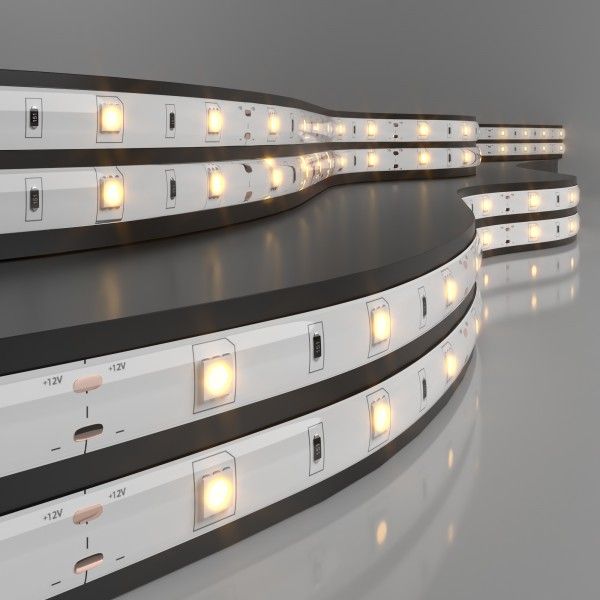 Светодиодная лента 12&nbsp;В 7,2&nbsp;Вт/м 30 Led/м 5050 IP65, теплый белый 3300К, 5 м Лента светодиодная 12V 7,2W 30Led 5050 IP65 теплый белый, 5м