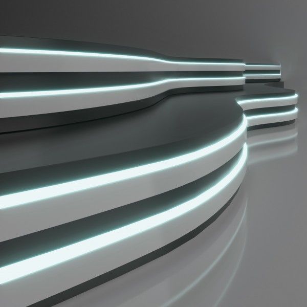 Светодиодный гибкий неон 24&nbsp;В 10&nbsp;Вт/м 120 Led/м 2835 IP65, холодный белый 6500K, 5м 24V 10W 120Led 2835 IP65