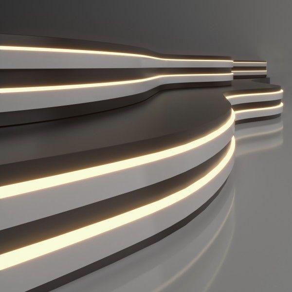 Светодиодный гибкий неон 24&nbsp;В 10&nbsp;Вт/м 120 Led/м 2835 IP65, теплый белый 3300K, 5м 24V 10W 120Led 2835 IP65